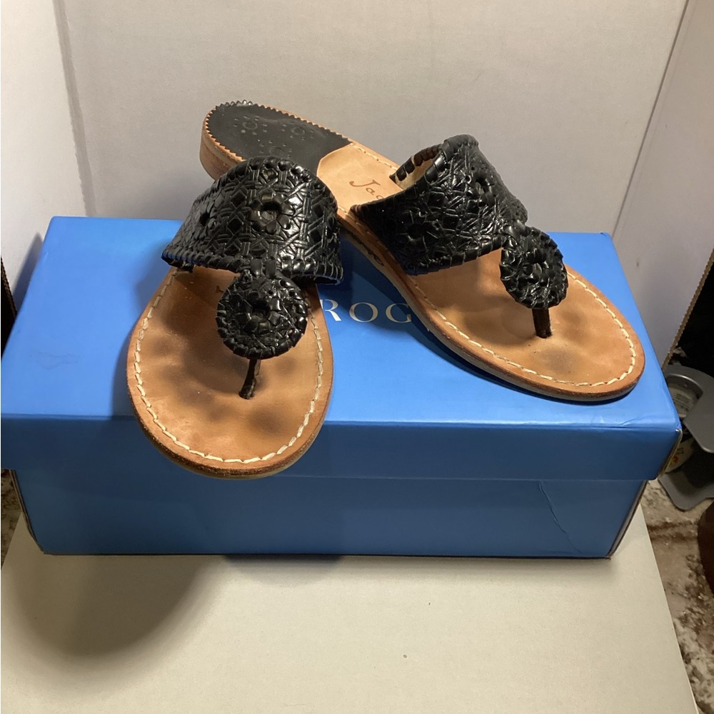 Jack Roger’s  Black Woven Sandals 7.5 $49